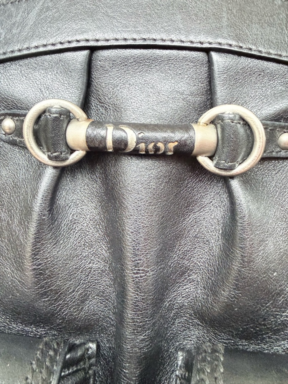 Certified Authentic Christian Dior Double Pocket Satchel with COA - Picture 2 of 15